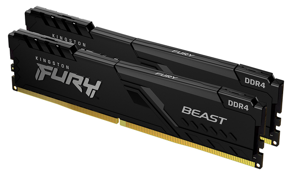 KINGSTON 3200MHz DDR4 CL16 DIMM Kit of 2 FURY Beast Black-keskusmuisti
