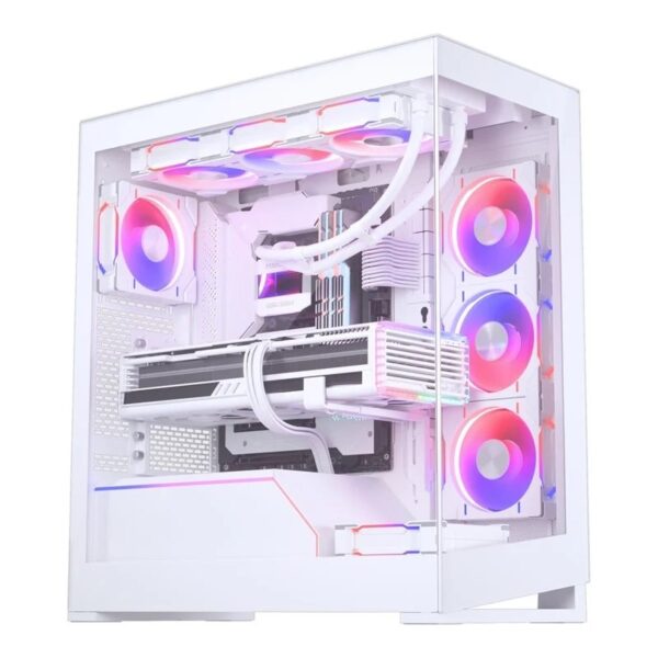 DigiDreamer White Edition 4K Ultra HD-pelaamiseen, Ryzen 7 9850X3D, GeForce RTX 5080, 32GB, 2TB, AIO
