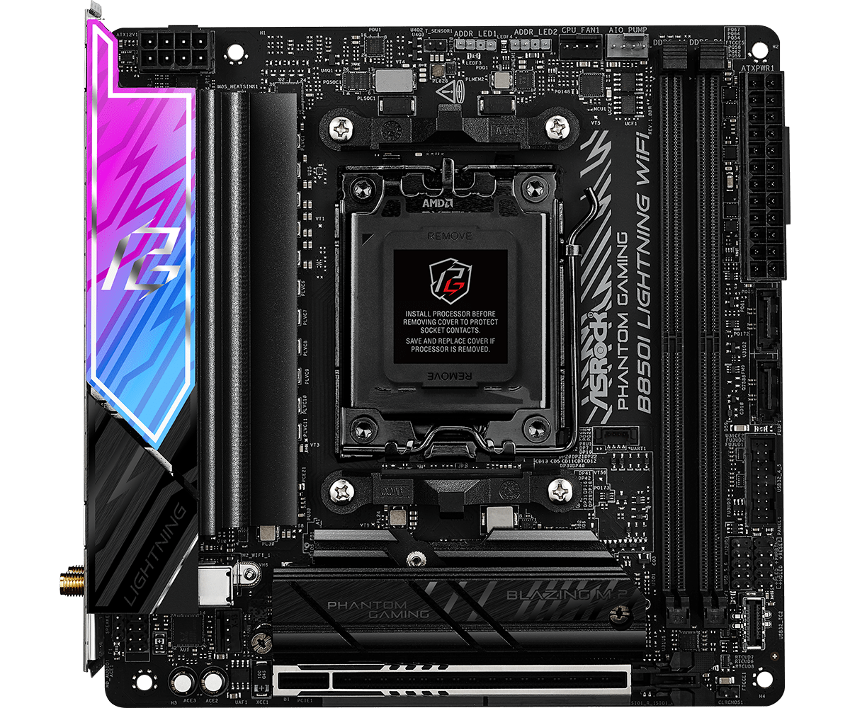 ASROCK B850I Lightning WiFi AM5 DDR5 mini-ITX-emolevy