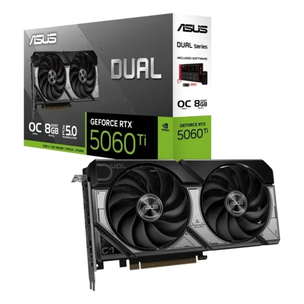 ASUS DUAL RTX 5060 TI OC 8GB-näytönohjain