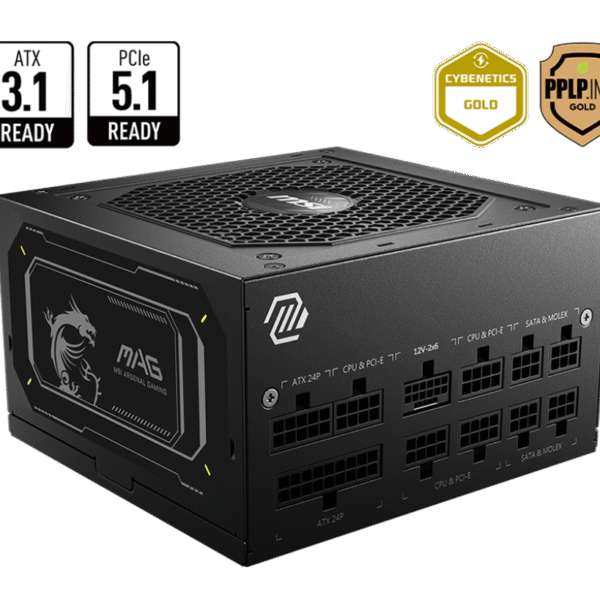 MSI MAG PCIE5 II GOLD POWER SUPPLY-virtalähde