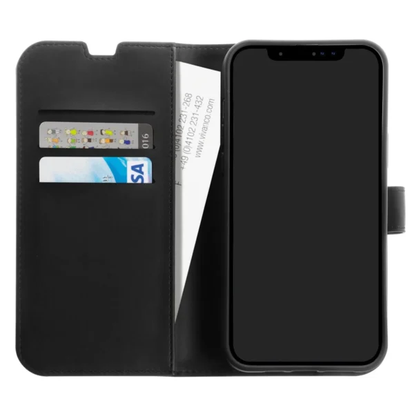 VIVANCO Classic Wallet iPhone 15/14/13 Black-lompakkokotelo