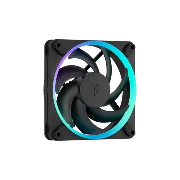 Fractal Design Momentum 12 RGB Black – 120mm ARGB PWM -kotelotuuletin, FDB-laakeri, 2200RPM, Musta