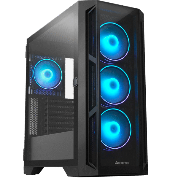 CHIEFTEC APEX A-RGB gaming chassis E-ATX Black-kotelo