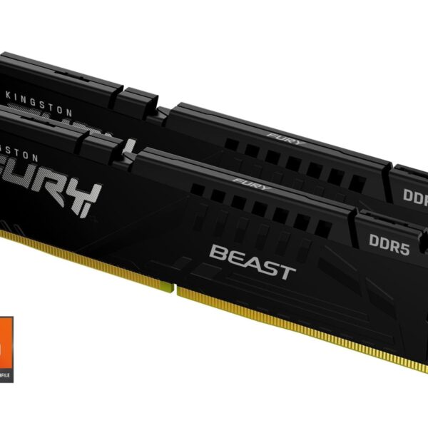 Kingston FURY Beast DDR5 5600MHz CL36 DIMM Kit – Black, AMD EXPO / Intel XMP