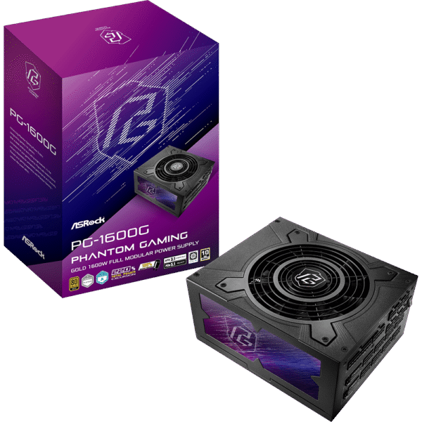 ASROCK PG GOLD FULLY MODULAR 80 PLUS PSU-virtalähde