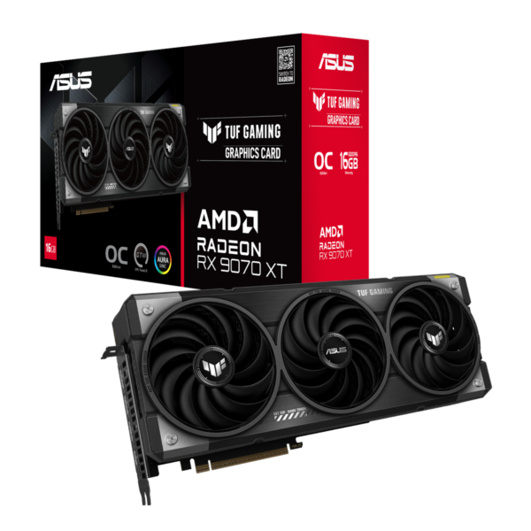 ASUS TUF Gaming Radeon RX 9070 XT OC Edition 16GB GDDR6-näytönohjain