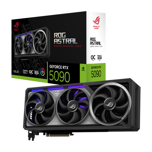 ASUS ROG Astral GeForce RTX 5090 OC Edition 32GB GDDR7 – huippuluokan näytönohjain (PCIe 5.0)