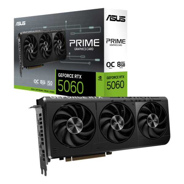 ASUS PRIME RTX5060 OC 8GB GDDR7-näytönohjain