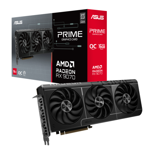 ASUS Prime Radeon RX 9070 OC Edition 16GB GDDR6-näytönohjain
