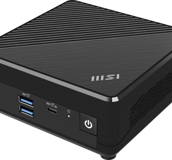 MSI Cubi N ADL-002EU Intel N100 4GB 128GB M.2 PCIe 802.11 AC + BT 5 W11P-pöytätietokone