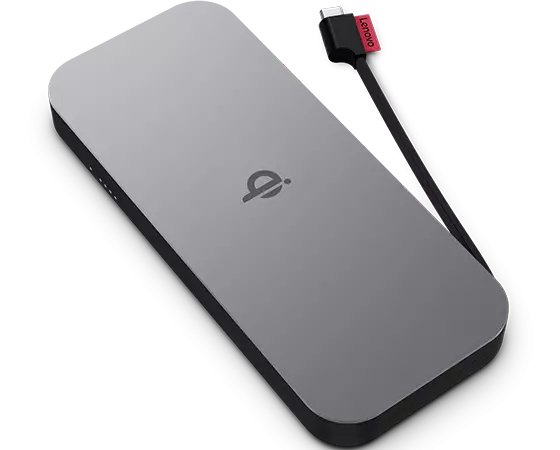 Lenovo Go USB-C Wireless Mobile Power Bank 10000mAh – Qi Langaton Lataus, 30W, USB-C PD, Kannettava Akku