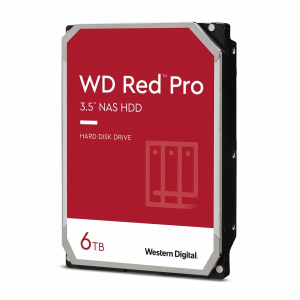 WD Red Pro 6TB NAS HDD, 3.5", SATA 6Gb/s, 7200RPM, 256MB, CMR