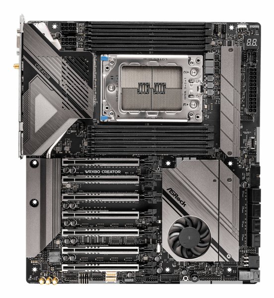 ASRock WRX80 Creator R2.0 Workstation Emolevy – sWRX8, DDR4 ECC RDIMM, 7x PCIe 4.0 x16, Dual 10GbE, ATX