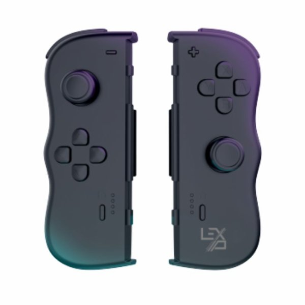 Lexip x Steelplay Black Switch Langaton Peliohjain Nintendo Switch OLED Bluetooth USB-C Musta