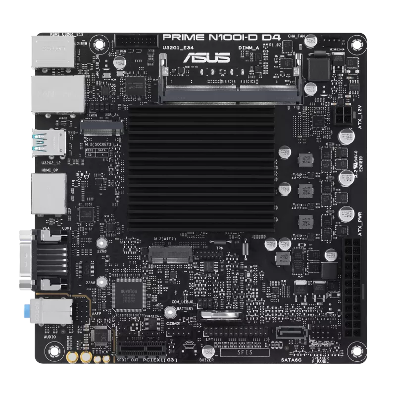 ASUS PRIME N100I-D D4-CSM Intel N100 1DDR4 1xM.2 1xSATA 1xHDMI 1xDP 1xD-Sub Mini ITX MB