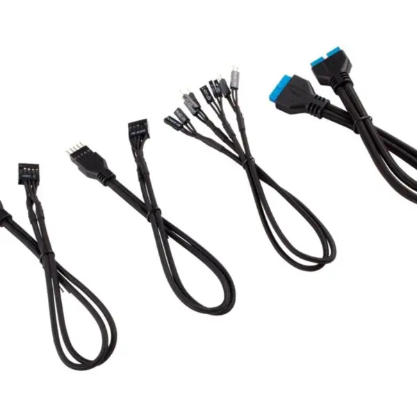 CORSAIR Premium Sleeved I/O Cable Extension Kit Black