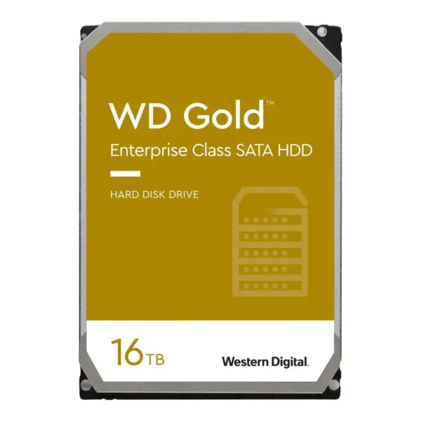 WD Gold 16TB HDD 7200rpm 6Gb/s sATA 512MB cache 3.5inch intern RoHS compliant Enterprise Bulk