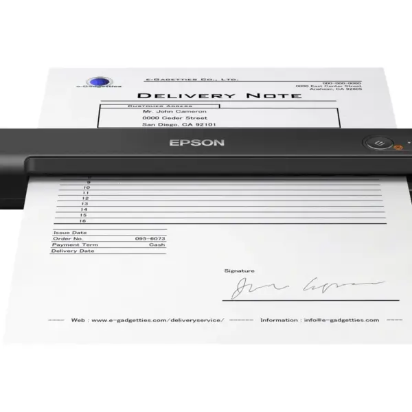 Epson WorkForce ES-50 Kannettava Skanneri – A4, 600dpi, USB, 300 skannausta/pv, erittäin kompakti