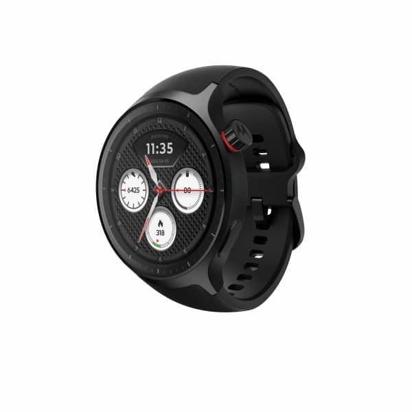 Motorola Moto S Watch 47mm XT2547-2 Smartwatch (1.4” AMOLED, GPS, BT, 18 päivän akku, IP68, Pantone Volcanic Ash)